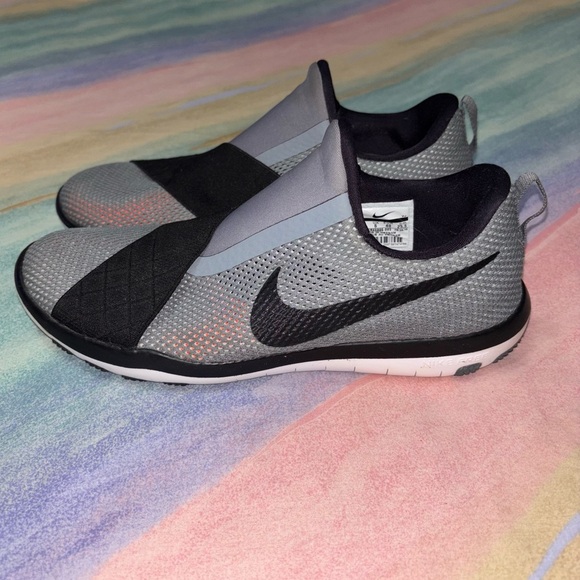Nike Free Running Shoes Gray/Black Women's Size 8.5 SLIP-On - Picture 1 of 8